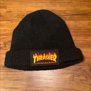 Thrasher Black Beanie